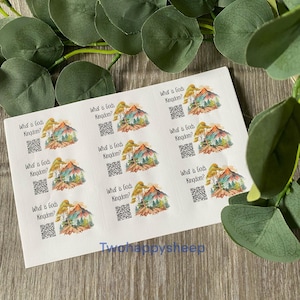 What is Gods Kingdom? 45 Jw stickers Jw.org with qr code