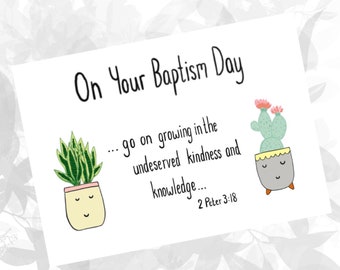 JW Baptism card