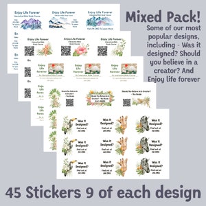 JW ministry stickers, mixed pack 45.