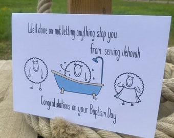 Baptism card JW