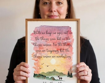 JW Printable Wall Art, Jehovah's Witnesses Gift, Bible Verse Poster, I A4 & US Letter