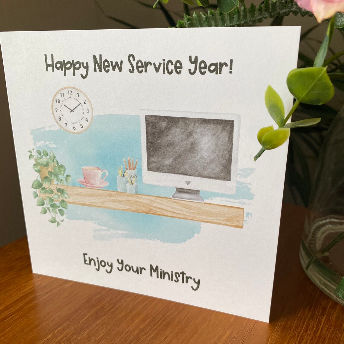 Happy New Service Year JW Card Etsy UK