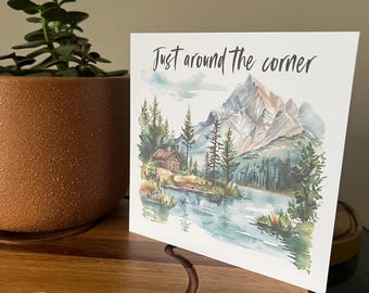 Jw encouragement card Just around the corner