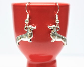 Gift for her Dog Lover Dangle /& Drop Earrings Antique Bronze Animal Jewelry Dog Lover Present Pit Bull Dog Earrings