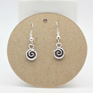 Spiral earrings, swirl earrings, spiral jewellery, spiral lover, swirly gift, gift for her, gift for girl, gift for wife