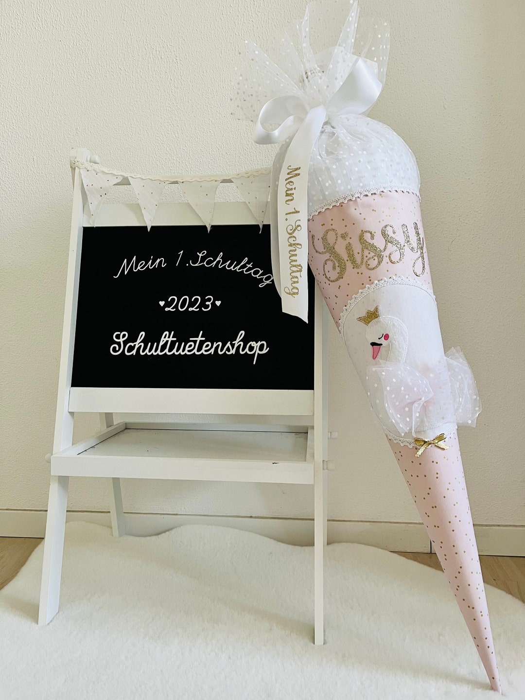 20242023 Schultüte Zuckertüte Einschulung Schwan Stoff genäht - Etsy.de