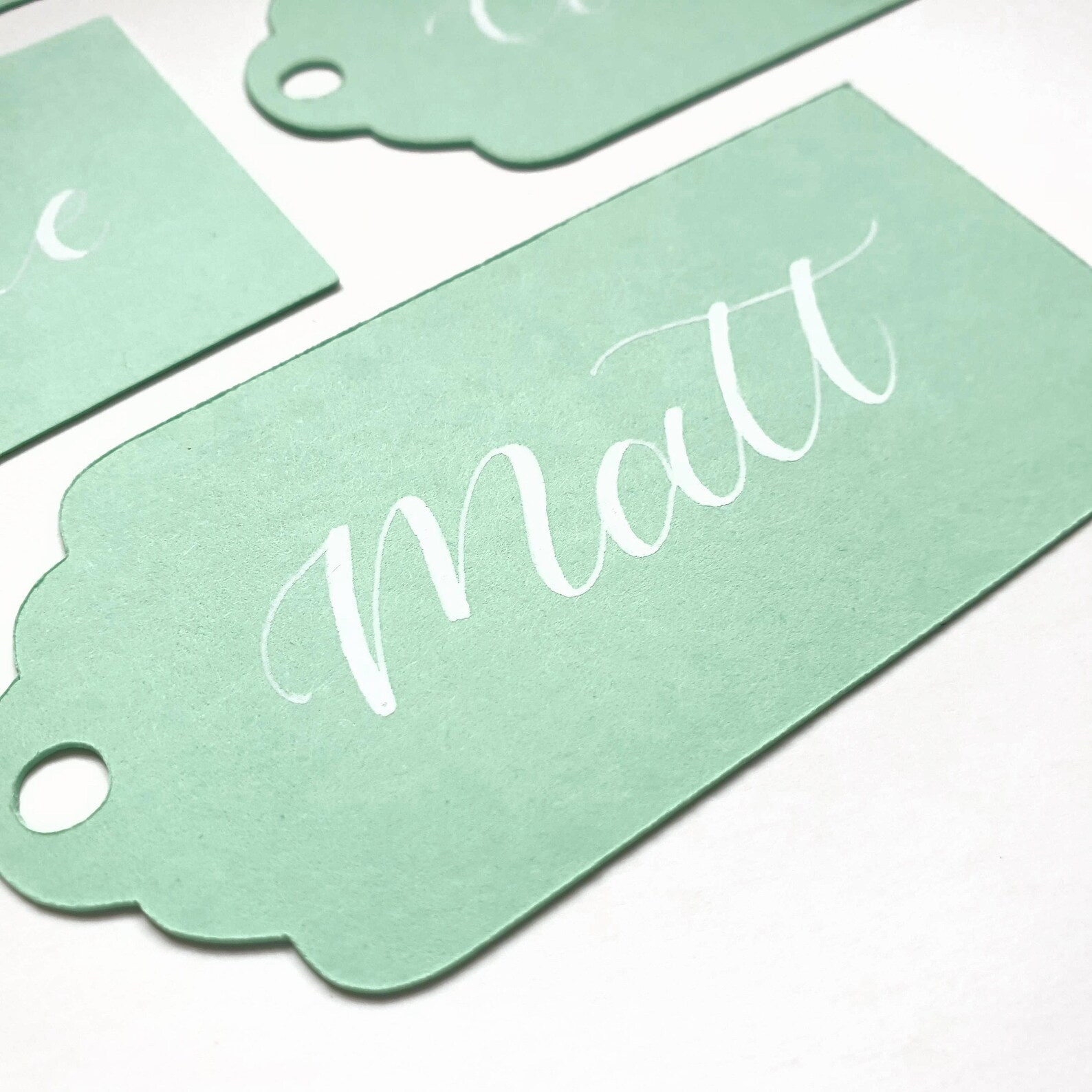 Handwritten Light Green Gift Tags Personalised Name Tags With Etsy UK