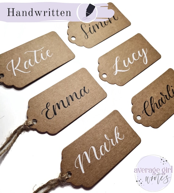 Personalised Gift Tags Kraft Brown Custom Name Tags With Etsy Australia