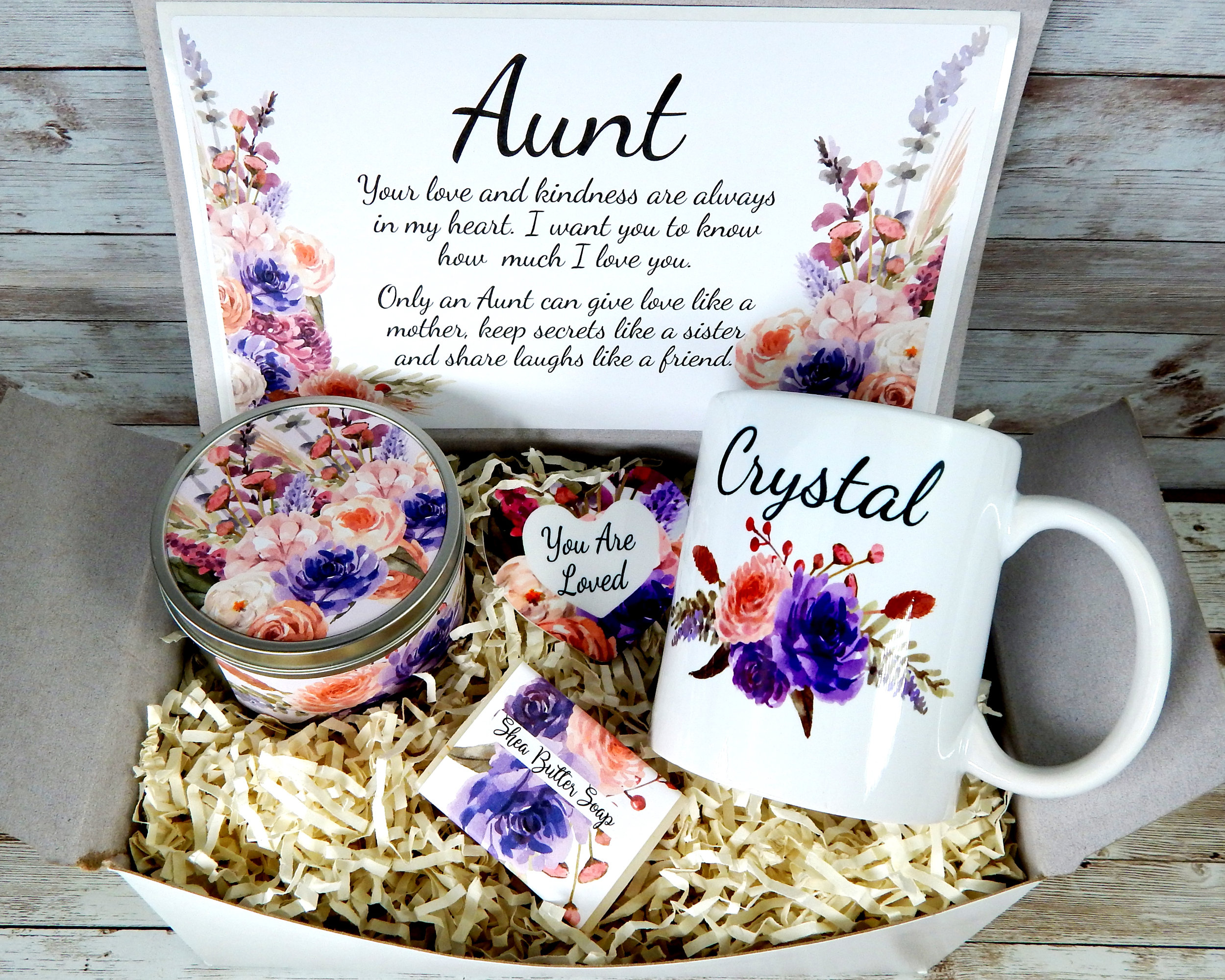 Aunt Birthday Wishes Birthday Gift for Aunt Personalized Etsy UK