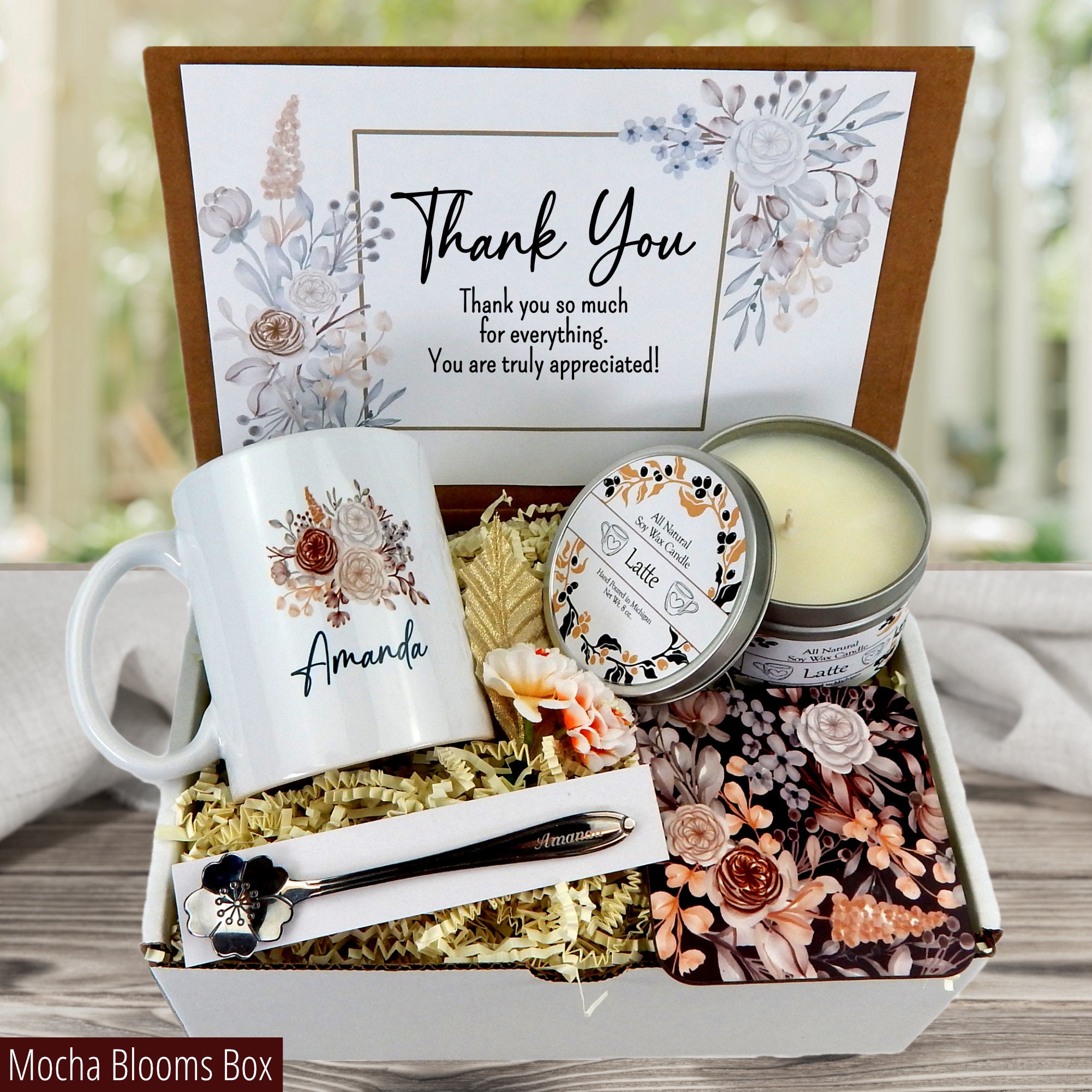 Personalized Thank You Gift Basket - Appreciation Gifts - Gift to Say ...