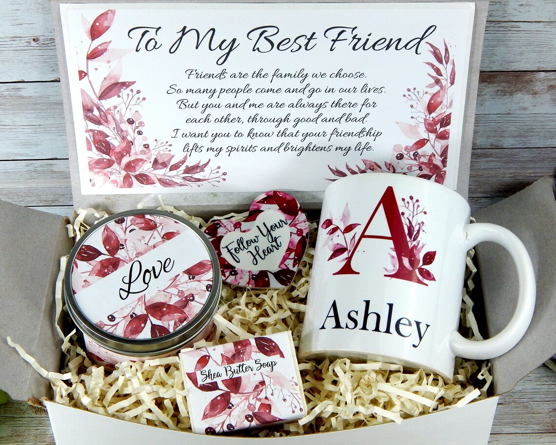 Personalized Gift Basket for Best Friend Friendship Gifts Etsy