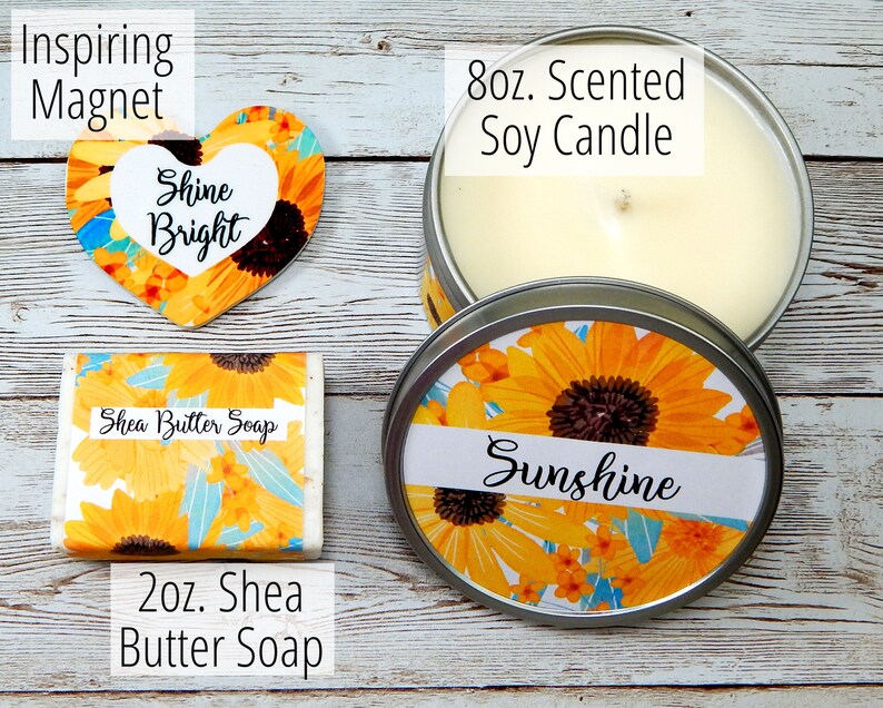 Sunflower Gift Basket for Sister In Law for her Birthday Etsy.de