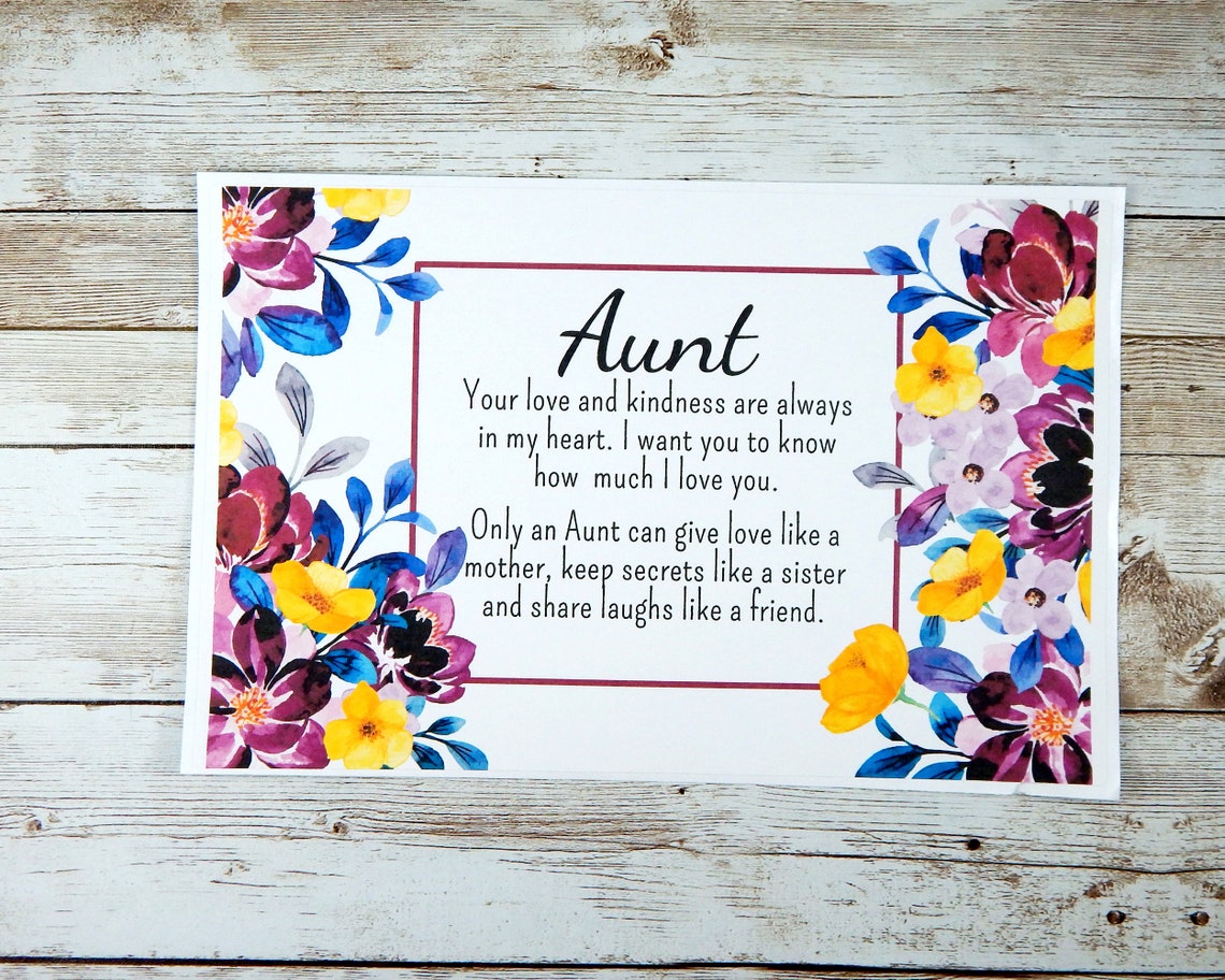 Gift for Aunt Who Has Everything Aunt Birthday Gift Aunt Etsy