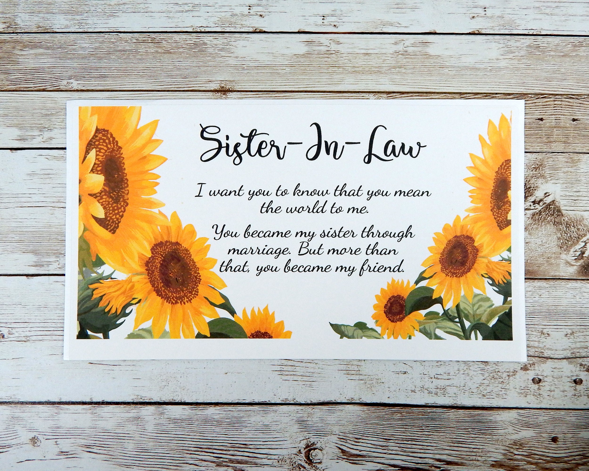 Sunflower Gift Basket for Sister In Law for her Birthday Etsy.de