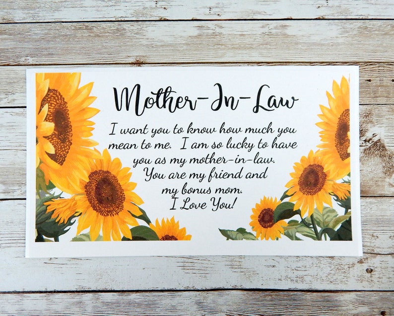 Sunflower Gift Basket for Mother in Law Mothers Day Gifts Etsy