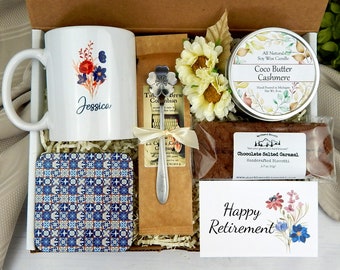 Retirement Care Package - Personalized Retirement Gift - Retirement Coffee Gift Set