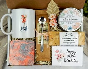 50th Birthday Gift for Women - Milestone Birthday Care Package - Celebrating 50th Birthday - Custom Gift for Her Birthday Wishes