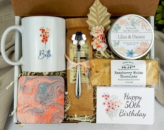 50th Birthday Gift for Women - Milestone Birthday Care Package - Celebrating 50th Birthday - Custom Gift for Her Birthday Wishes