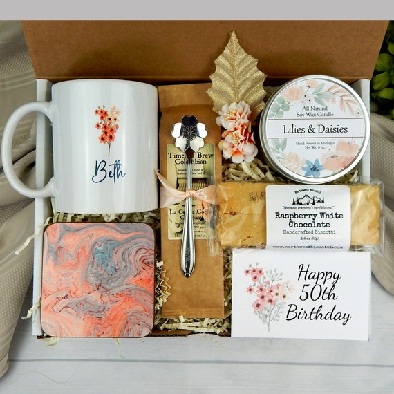 50th Birthday Gifts for Women Men, Vintage 1974 50 Year Old Birt 並行輸入品 50th Birthday Gift for Women - Milestone Birthday Care Package
