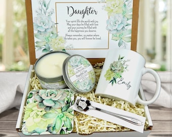Daughter Gift Box with Personalized Keepsake Mug - Meaningful Heartfelt Message for Daughter