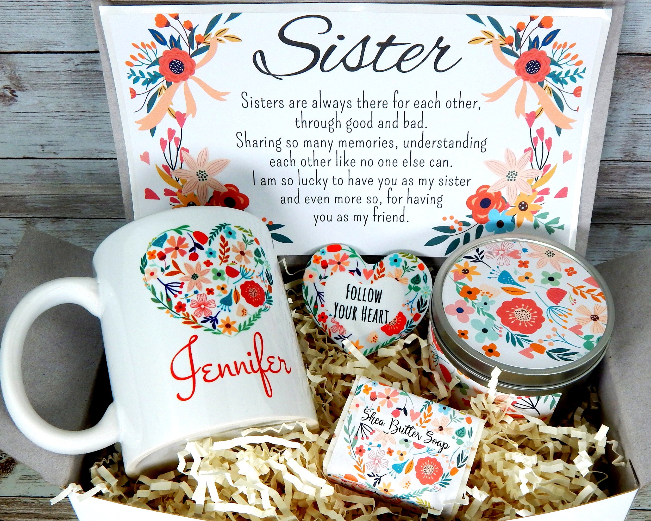 Meaningful Gifts for Sister Happy Birthday Sister Gifts Etsy