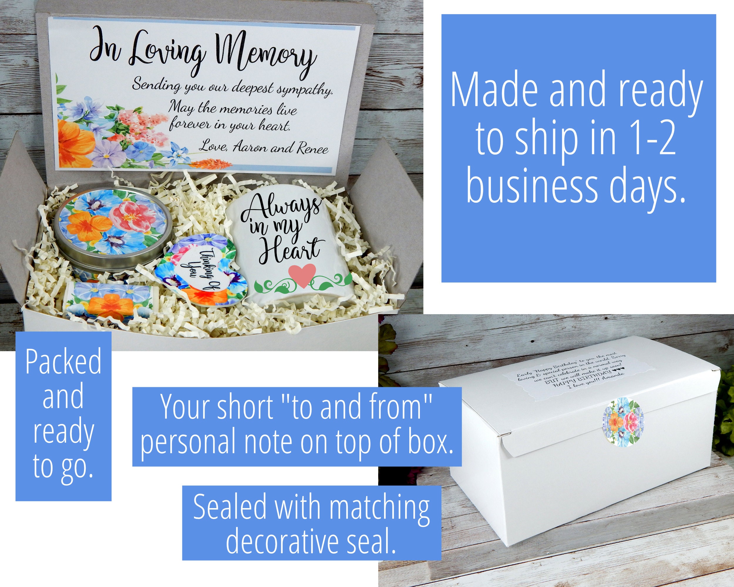 Sympathy Gift Box in Loving Memory Gift Box Loss of Mom Etsy
