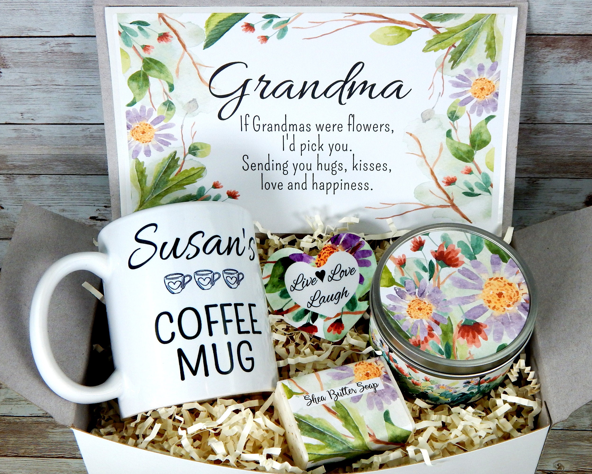 Grandma Birthday Gift Basket Grandmother Gift Basket for | Etsy