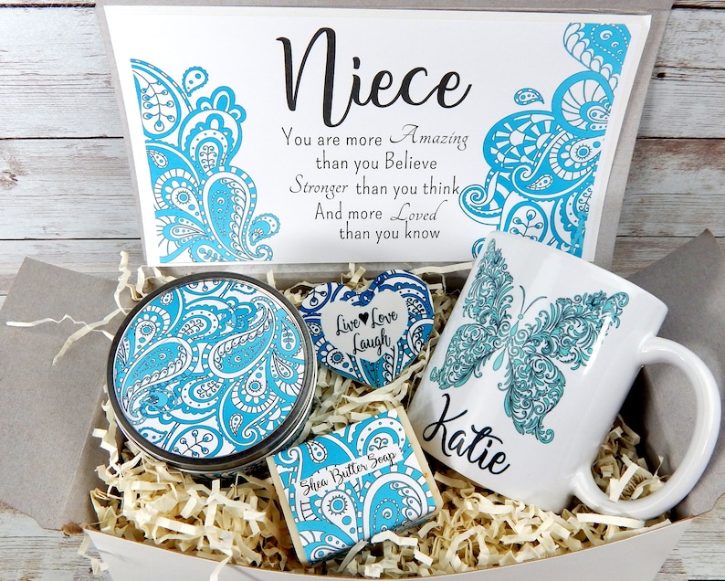 Niece Birthday Gift Basket Personalized Gift for Niece Etsy