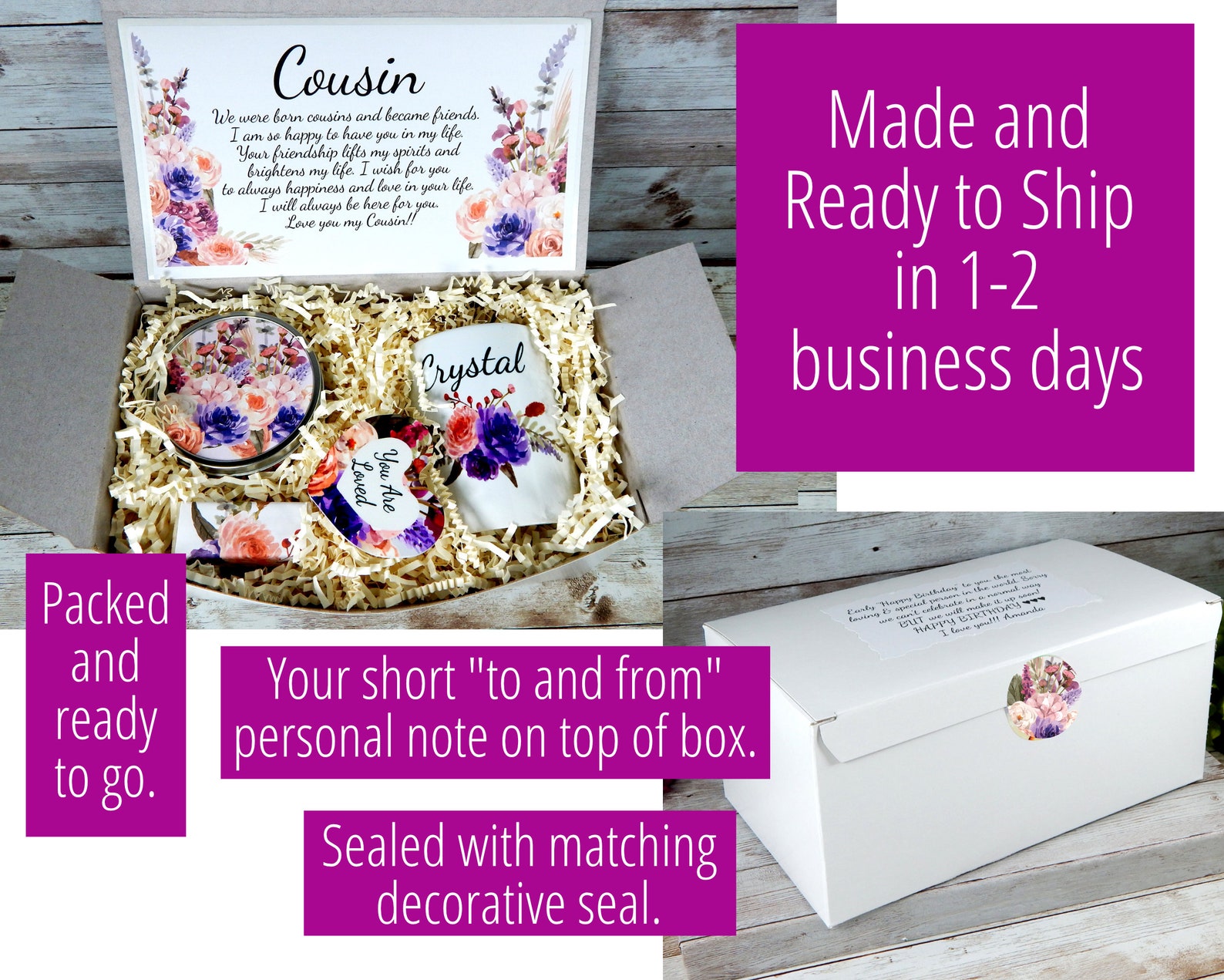 Cousin Birthday Gift Personalized Gift For Cousin Cousin Etsy