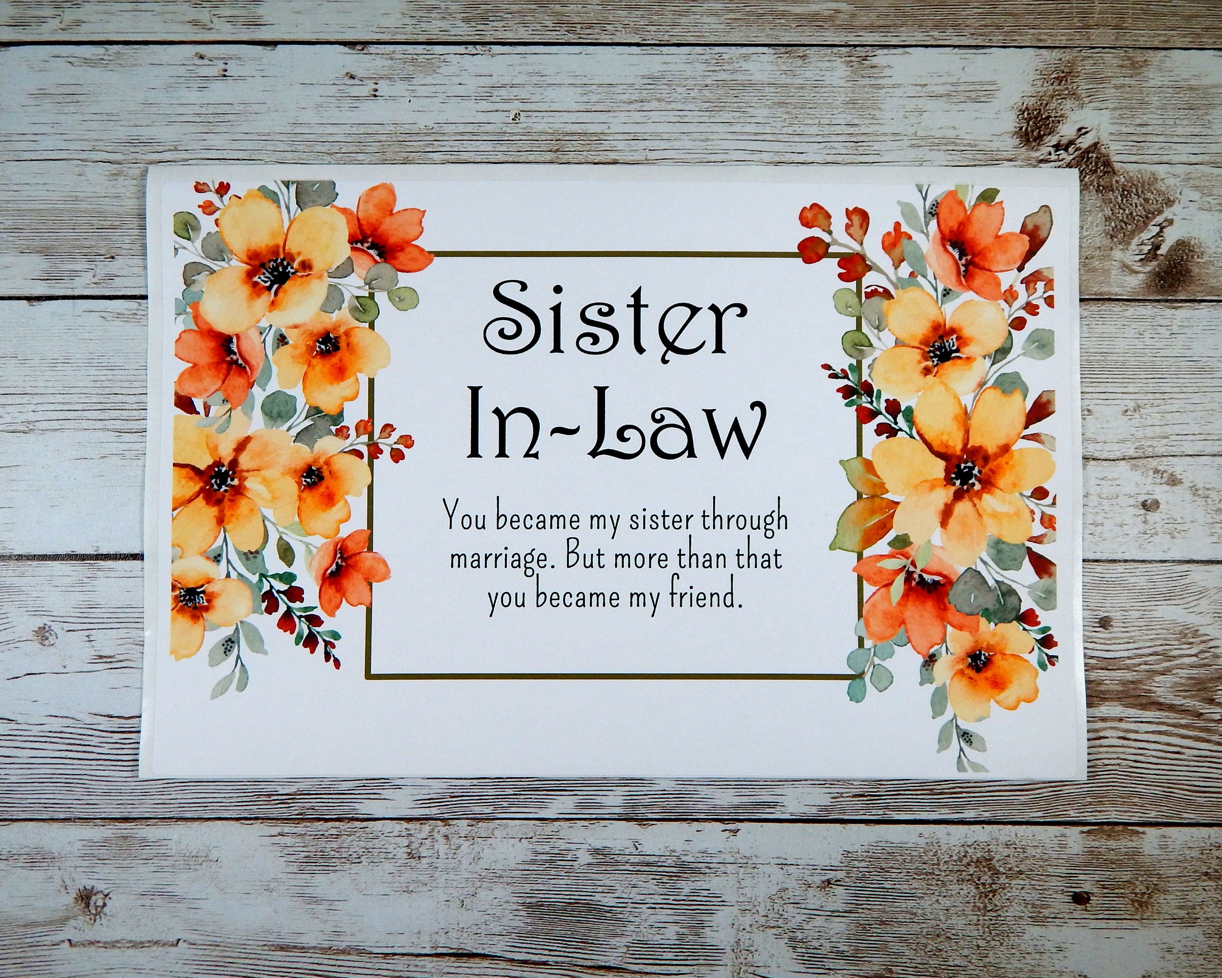 Fall Birthday Gift Basket for Sister in Law With Personalized Etsy