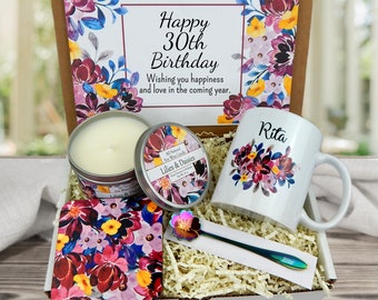 Personalized 30th Birthday Gifts - Birthday Gift Basket for