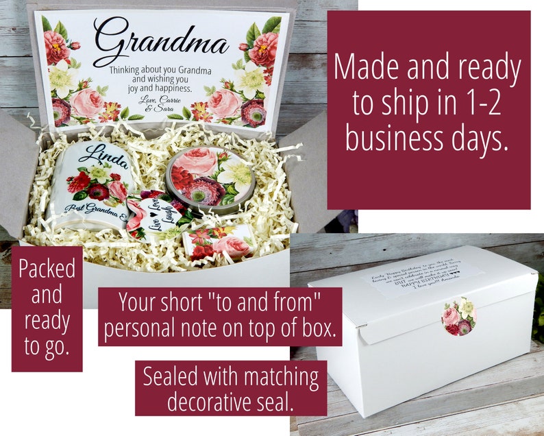 Grandma Gift Basket Birthday Gift for Grandma Grandmother Etsy