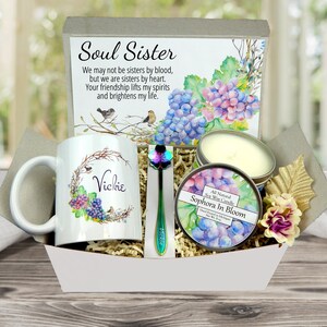 Best Friend Gift Basket - Soul Sister Gift Box - Birthday Gift for ...