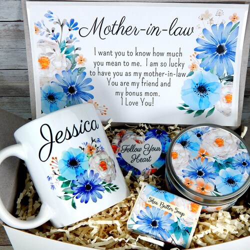 Sunflower Gift Basket for Mother in Law Mothers Day Gifts Etsy