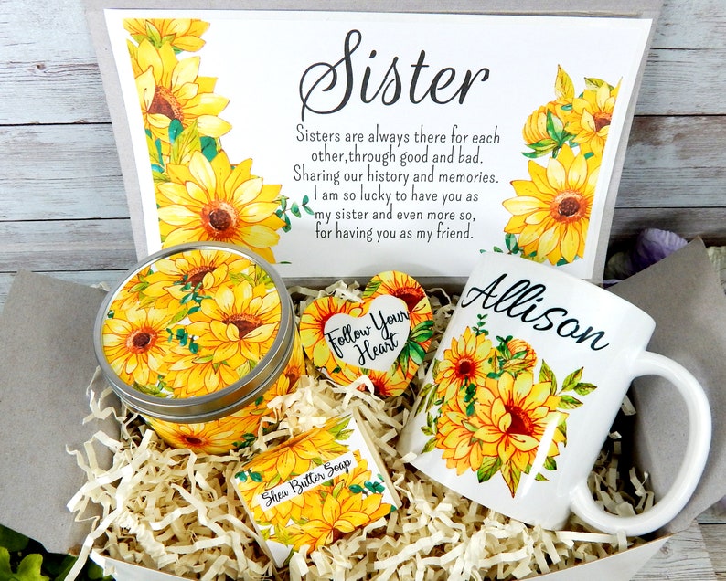 Sunflower Gift for Sister Meaningful Gifts for Sister - Etsy