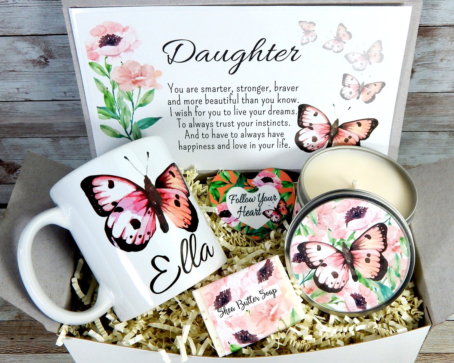 Personalized Gifts For Daughter Butterfly Gift Basket For Etsy