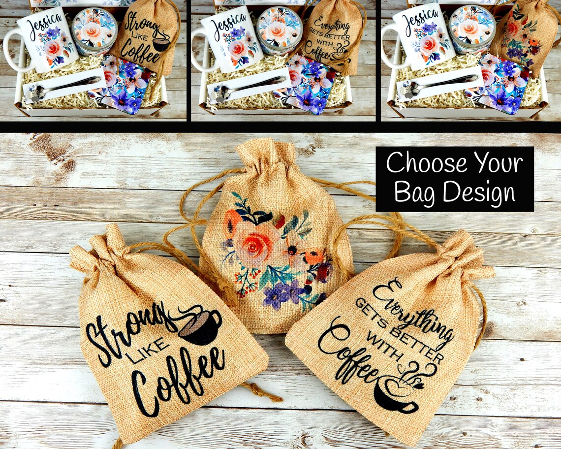 Apology Gift Basket With a Coffee Theme and Personalized Mug Etsy