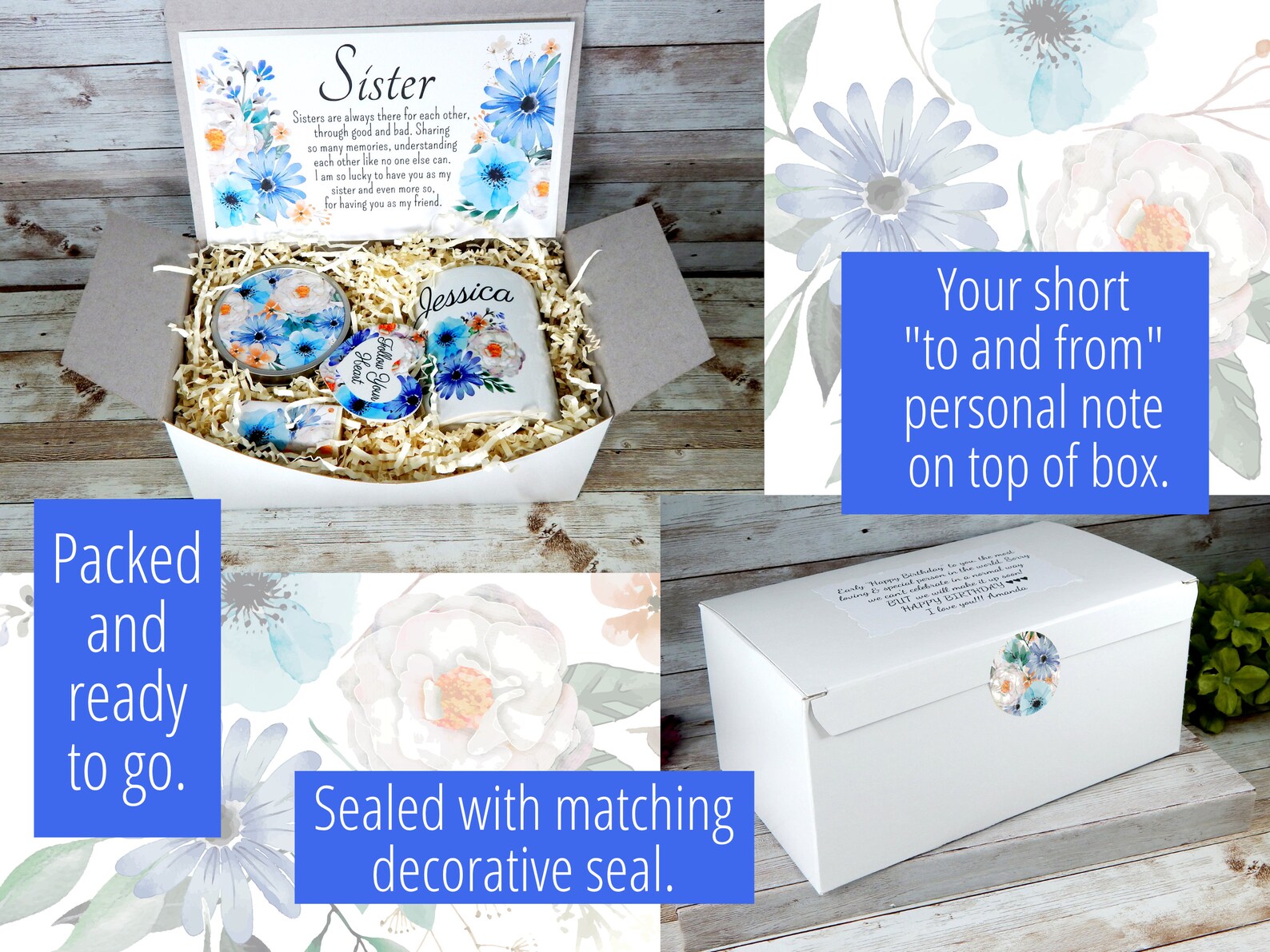 Best Friend Gift Basket Birthday Gift to Send to Friend Etsy