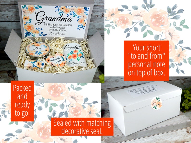 Grandma Gift Basket Birthday Gift for Grandma Grandmother Etsy