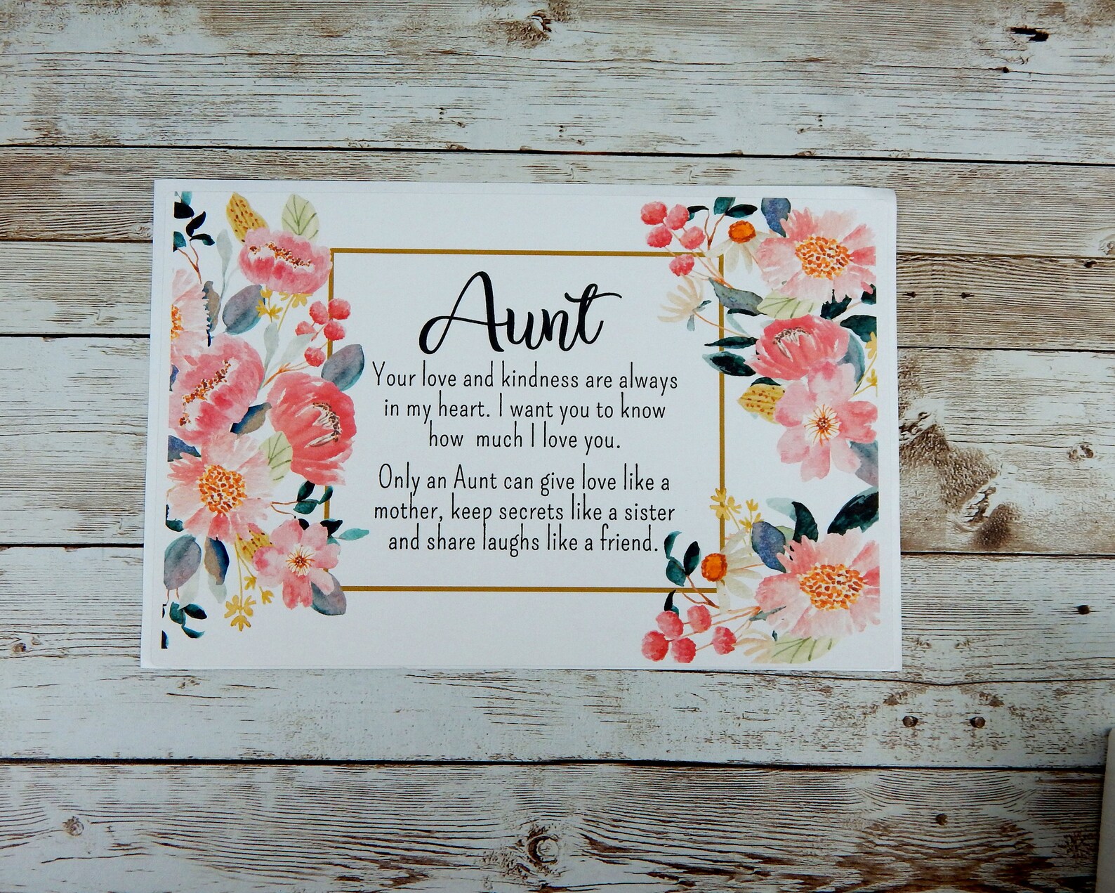 Pink Gift Basket for Aunt Aunt Birthday Gift to Send Aunt Etsy