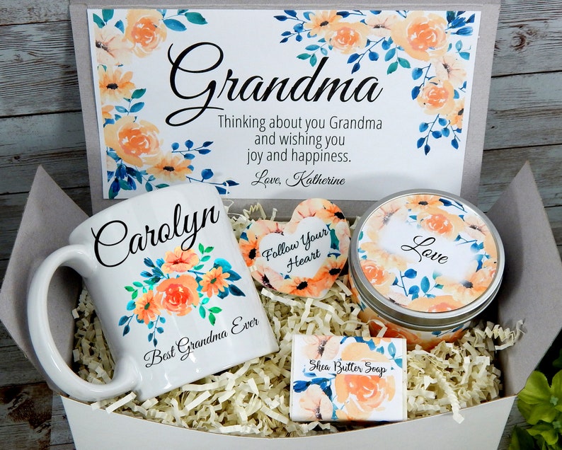 Grandma Gift Basket Birthday Gift for Grandma Grandmother Etsy