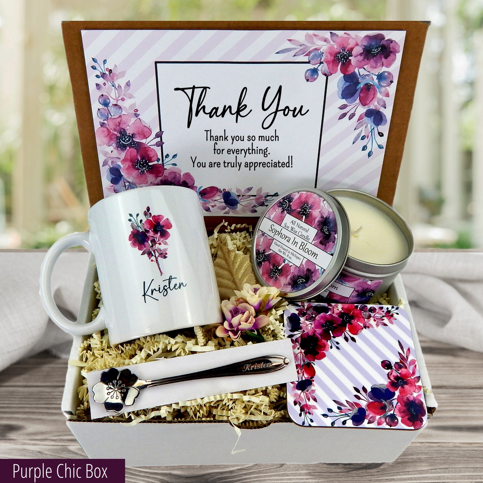 Personalized Thank You Gift Basket - Appreciation Gifts - Gift to Say ...