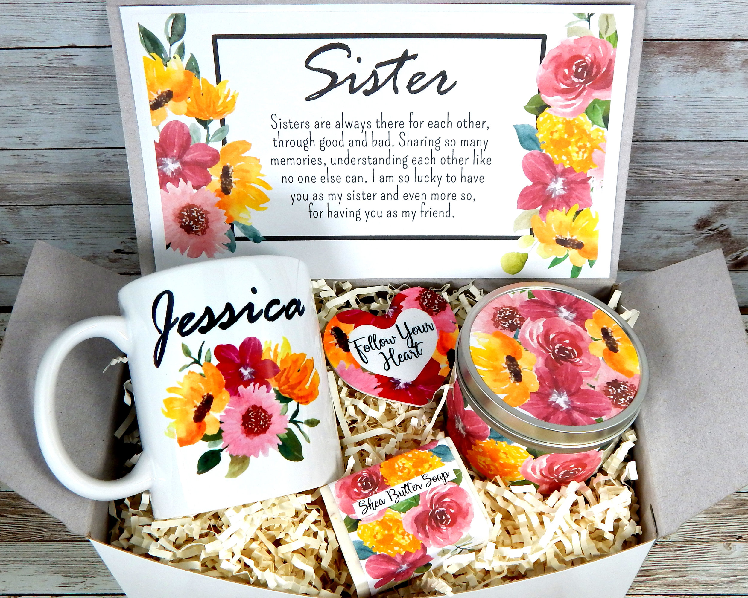 Gift For Sister Meaningful Gifts For Sister Brighten Etsy