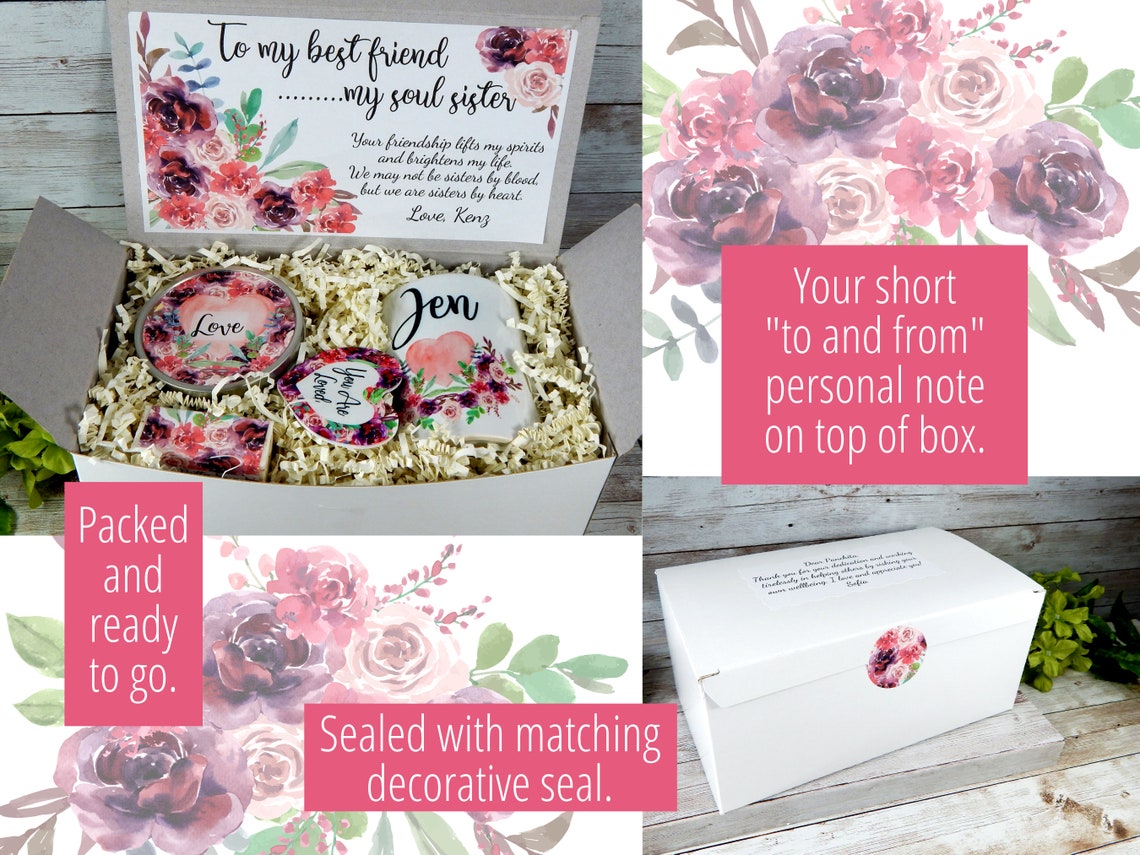 Best Friend Gift Basket Soul Sister Gift Box Birthday Gift Etsy