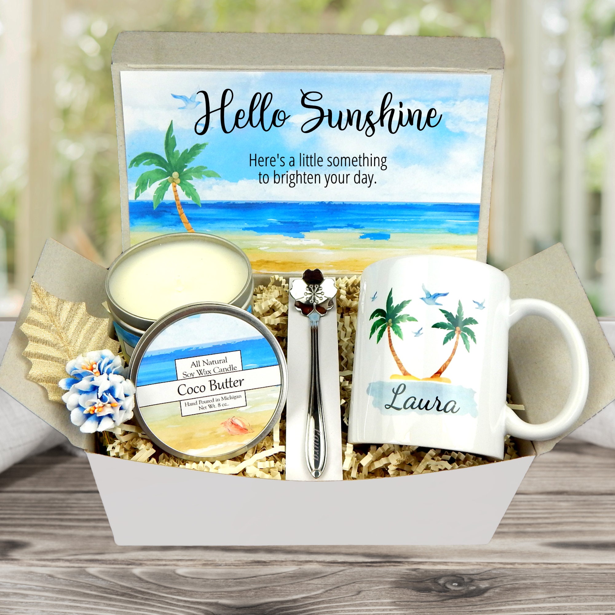 Hello Sunshine Gift Box - Personalized Sunshine Box - Sunshine