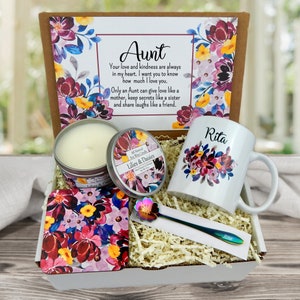 Gift for Aunt Who Has Everything - Aunt Birthday Gift - Aunt Care Package - Aunt Gift Basket with Coffee Mug and Candle