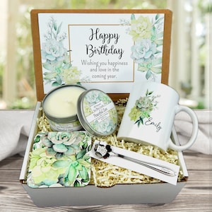 Birthday Present for Women - Engraved Birthday Gift for Her - Birthday Gift Box with Mug - Birthday Gift Basket - Birthday Get Set