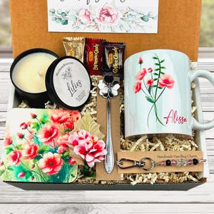 Personalized Get Well Gift Box: Engraved Spoon, Artisan Charm, Self-Care Package