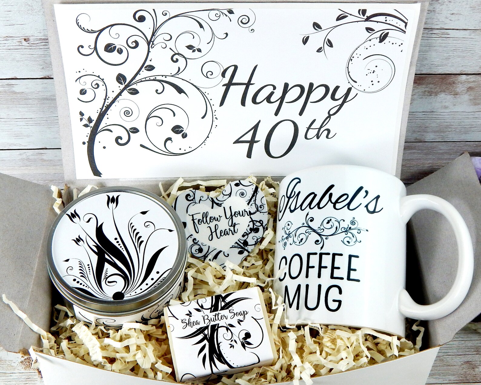 40th Birthday Gift Basket for Her Gift For Her 40th  Etsy