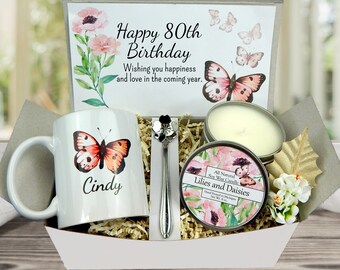 80th Birthday Gift Idea Gift Basket for Her 80th Grandmas 80th
